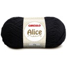 Lã Alice 0940 - Preto 100g Circulo