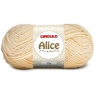 Lã Alice 8176 - Off White 100g Circulo
