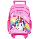 Mochila com Rodinhas Magic Unicórnio Rosa MC1000 BRW
