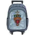 Mochila com Rodinhas Raptor Verde e Cinza MC1005 BRW