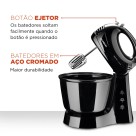 Batedeira Prática 400W Preta 127V B-44-B Mondial