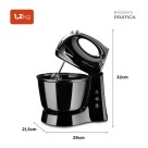 Batedeira Prática 400W Preta 127V B-44-B Mondial