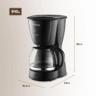 Cafeteira Elétrica Dolce Arome Black 18 Xícaras 127V Mondial