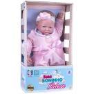 Boneca Bebê Reborn Soninho com Tiara 2652 Cotiplas