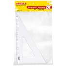 Esquadro 60º Transparente Cristal New Line Waleu