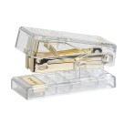 Mini Grampeador Holic Cristal Mineral para 20 Folhas Tris