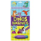 Livro Colorindo com Água - Dinos Incríveis Ciranda Cultural