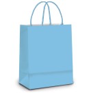 Sacola de Papel Liso P Azul Claro - 21,5cm x 15cm x 8cm Cromus