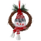 Guirlanda Natalina com Carinho de Boneco de Neve Tricot 16cm 22260 Magici