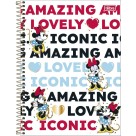 Caderno 10 Matérias Minnie Core 160fls Tilibra