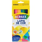 Lápis de Cor 12 Cores Hexagonal Acrilex