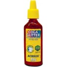 Cola Glitter 23g Vermelha Lavável Acrilex