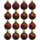 Bola de Natal 4cm Marrom Mista c/16 Natalkasa
