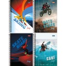 Caderno 1/4 Jump Espiral 80fls Foroni