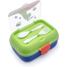 Kit Lanche Dino (Garrafa + Marmita + Talheres) Leo e Leo