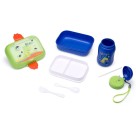 Kit Lanche Dino (Garrafa + Marmita + Talheres) Leo e Leo