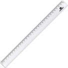 Régua 30cm Transparente Cristal Compacta Acrimet