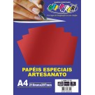 Papel Lamicote A4 Vermelho 250g 10fls Off Paper