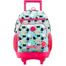 Mochila com Rodinhas College Gato 12230 XeryUs