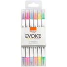 Brush Pen 6 Cores Dual Evoke Neon BRW