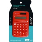 Calculadora 8 Dígitos Mini Colorida Vermelha 99328 Letron