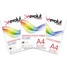 Papel Fotográfico Adesivo A4 High Glossy 135g 20 Folhas c/3 Evolut