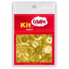 Super Lantejoula 14mm - Amarela 10g Kit Super Criativo