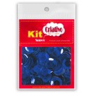 Super Lantejoula 14mm - Azul Escuro 10g Kit Super Criativo