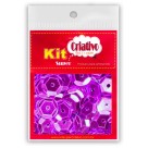 Super Lantejoula 14mm - Pink 10g Kit Super Criativo