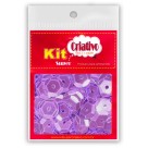 Super Lantejoula 14mm - Roxa 10g Kit Super Criativo