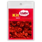 Super Lantejoula 14mm - Vermelha 10g Kit Super Criativo