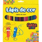 Lápis de Cor 24 Cores Hexagonal Gatte