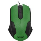 Mouse Office Squares Preto e Verde 73122 Letron