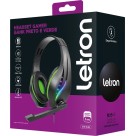 Headset Gamer RGB Gank Preto e Verde 74422 Letron