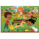 Caderno Meia Pauta Sapeca Feminino 40fls Tilibra