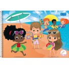 Caderno Meia Pauta Sapeca Feminino 40fls Tilibra