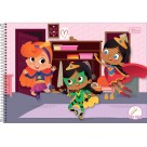 Caderno Meia Pauta Sapeca Feminino 40fls Tilibra