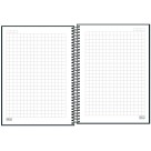 Caderno Quadriculado 1x1cm Zip Preto 80fls Tilibra