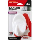Gancho Autoadesivo Transparente Grande 110mm x 65mm c/1 Adere