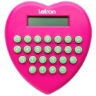 Calculadora 8 Dígitos Coração Rosa 99339 Letron