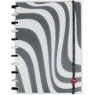 Caderno de Disco Grande Decor P&B Pop Disc