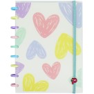 Caderno de Disco Médio Decor Flores e Amores Pop Disc