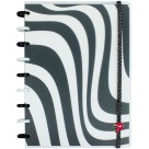 Caderno de Disco Médio Decor P&B Pop Disc