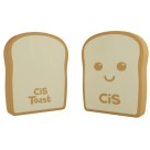 Borracha Escolar Toast Pãozinho c/4 Cis