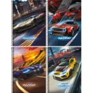 Caderno 1 Matéria Cross Racing 80 Folhas Foroni