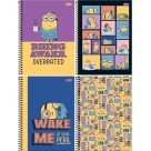 Caderno 1 Matéria Minions 80fls Foroni