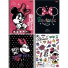 Caderno 1 Matéria Minnie Vintage 80fls Foroni