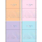 Caderno 10 Matérias Fluor Mix Soft 160fls Foroni