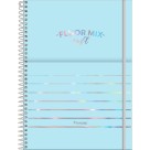 Caderno 10 Matérias Fluor Mix Soft 160fls Foroni