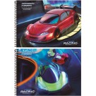Caderno de Cartografia Milimetrado Cross Racing 80 Folhas Foroni